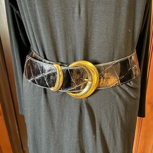 Black Contour Belt